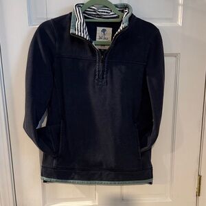 Fat Face Navy Zip-Up Sweater